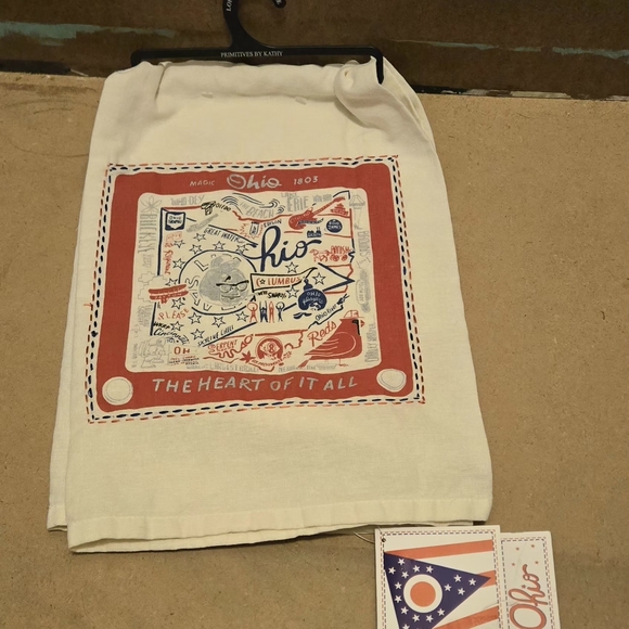 Primitives by Kathy Other - Primitives by Kathy Ohio Tea Towel - NWT - State Souvenir
